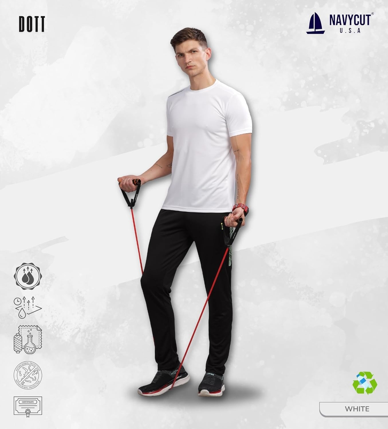 Men's Regular Fit Quick-Dry Active T-Shirt for Gym & Sports – Stylish, Comfortable, and Perfect for Workouts & Everyday Wear - Image 4